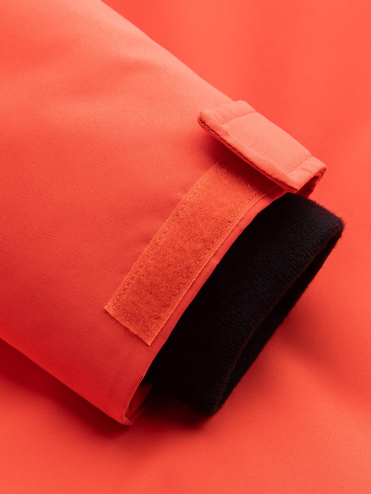 Ombre Men's long insulated jacket with reflective elements - orange