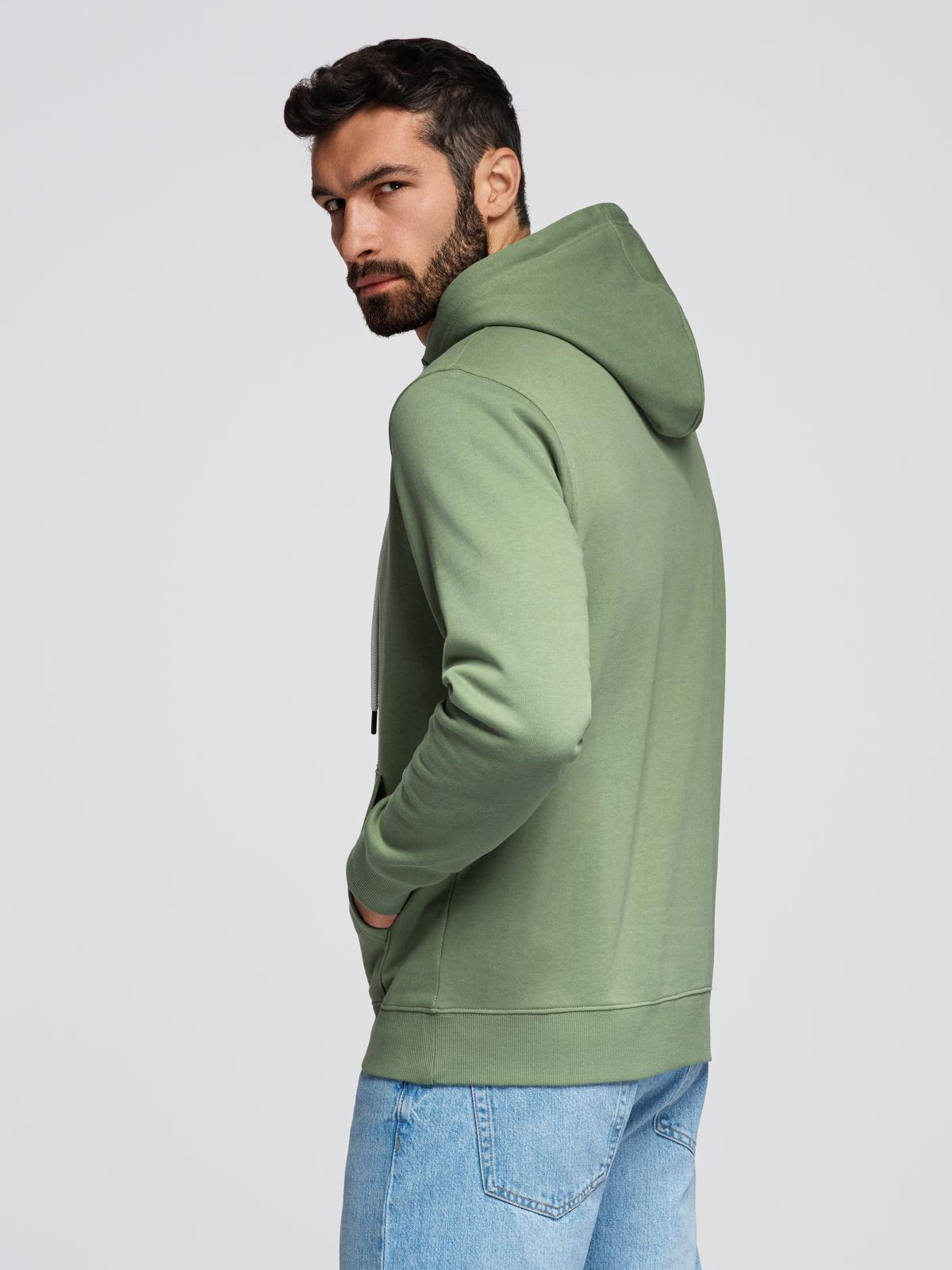 Ombre Men&#039;s BASIC kangaroo sweatshirt with hood