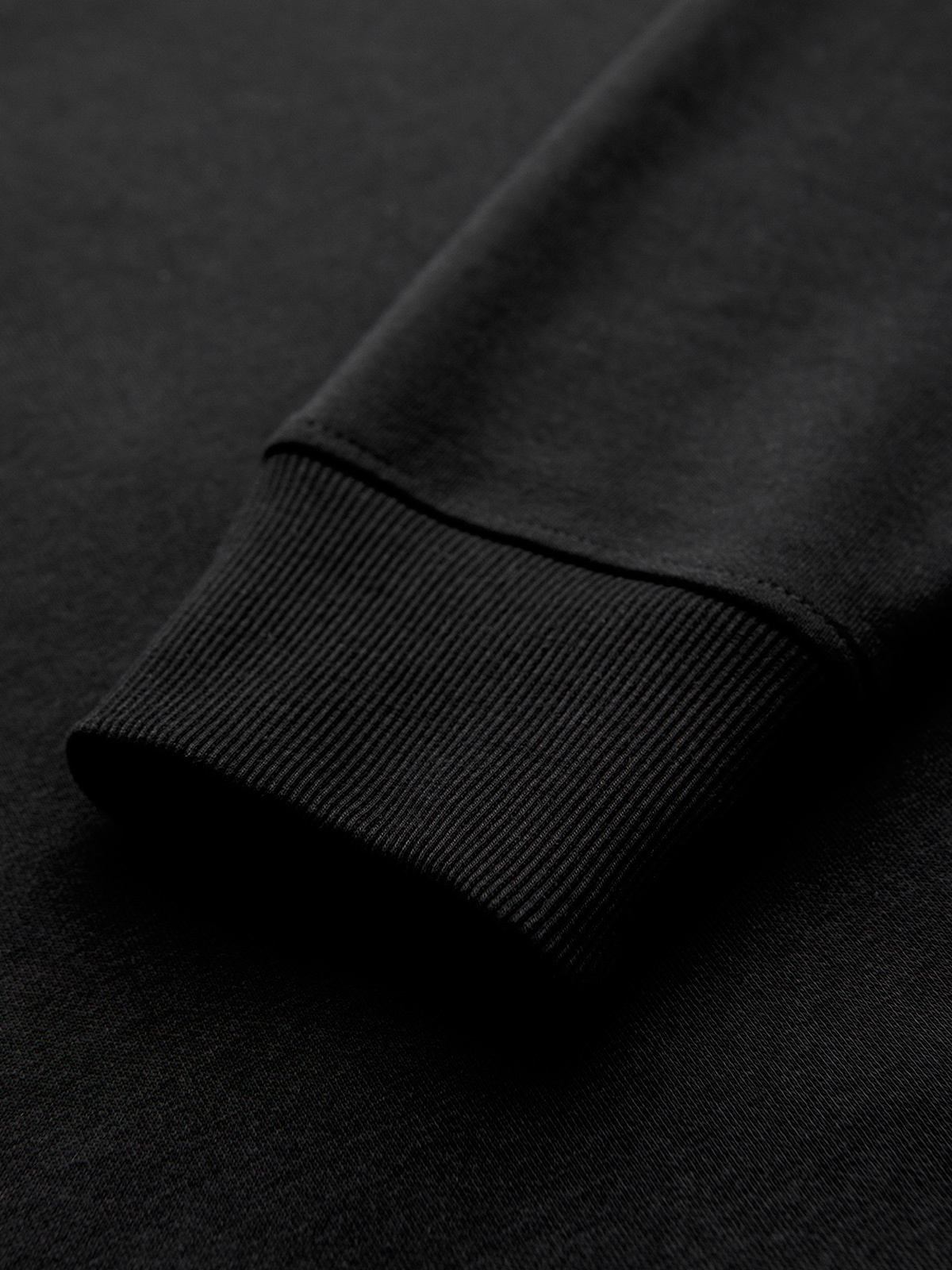 Ombre Cotton unbuttoned men&#039;s sweatshirt bomber - black