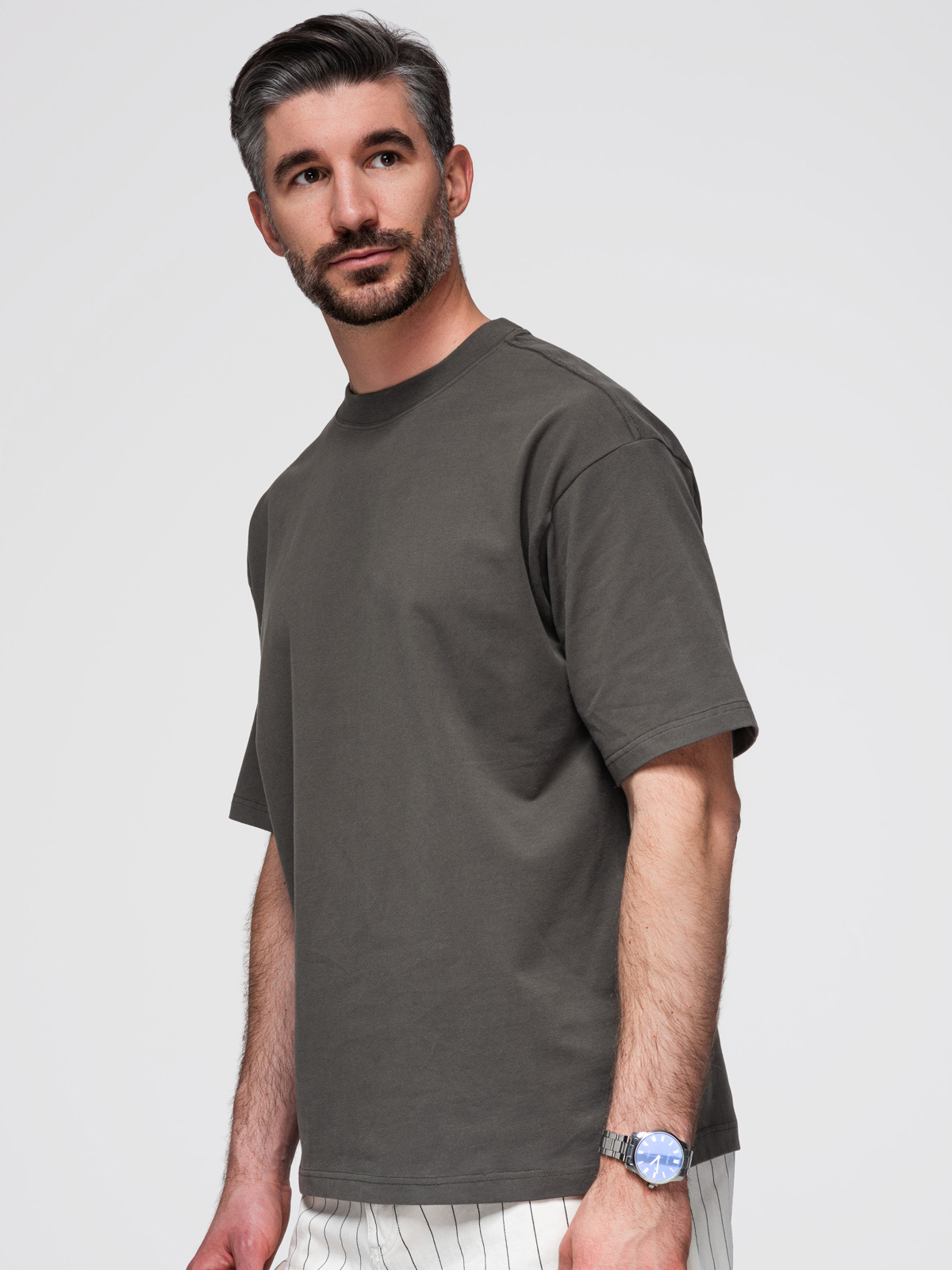 Pánske tričko Ombre LOOSE FIT s okrúhlym výstrihom