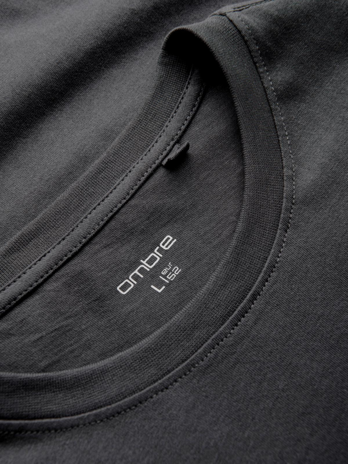 Ombre Streetstyle men's cotton pocket print t-shirt - black