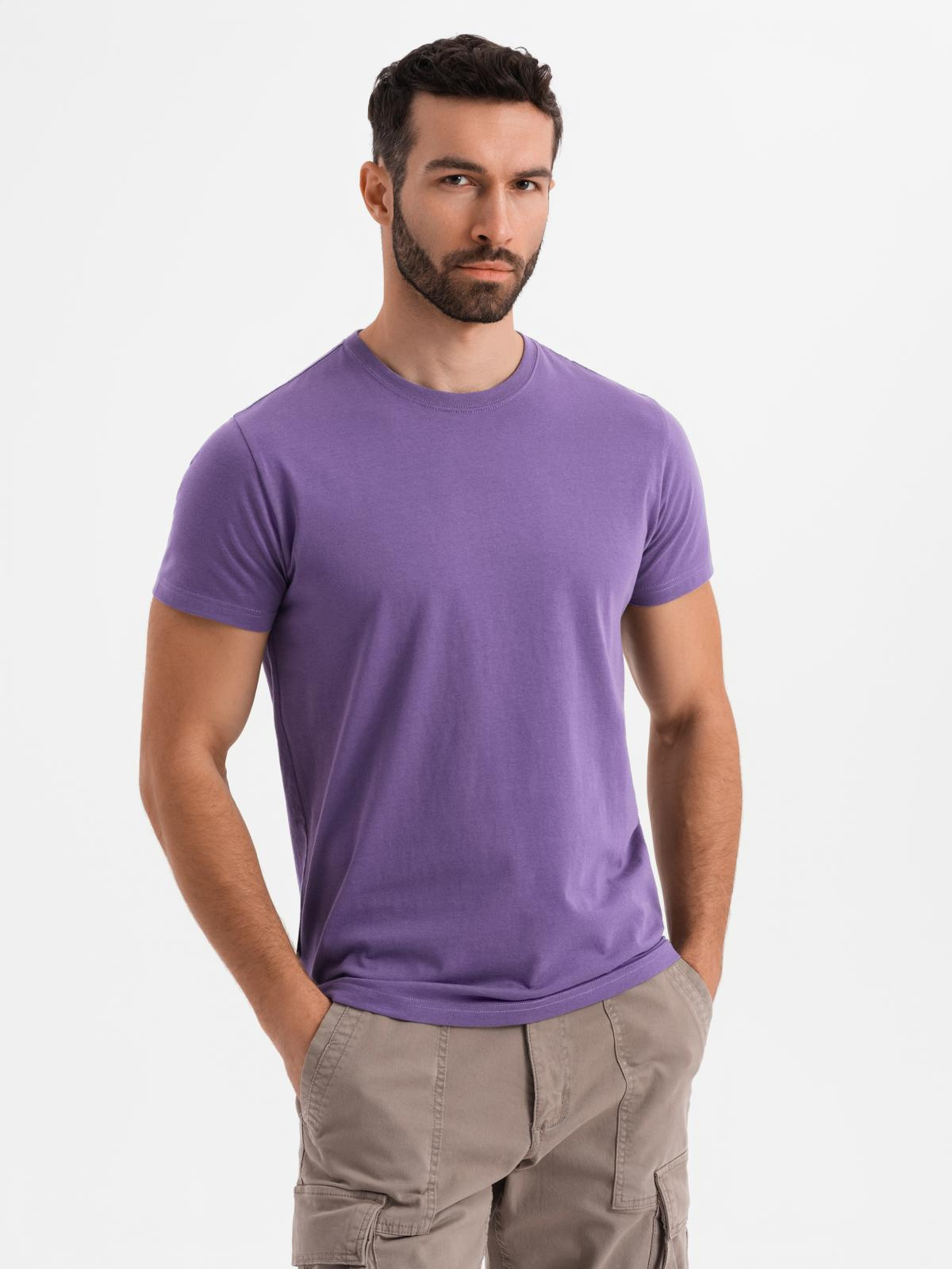 Ombre Mens classic cotton BASIC T-shirt - purple