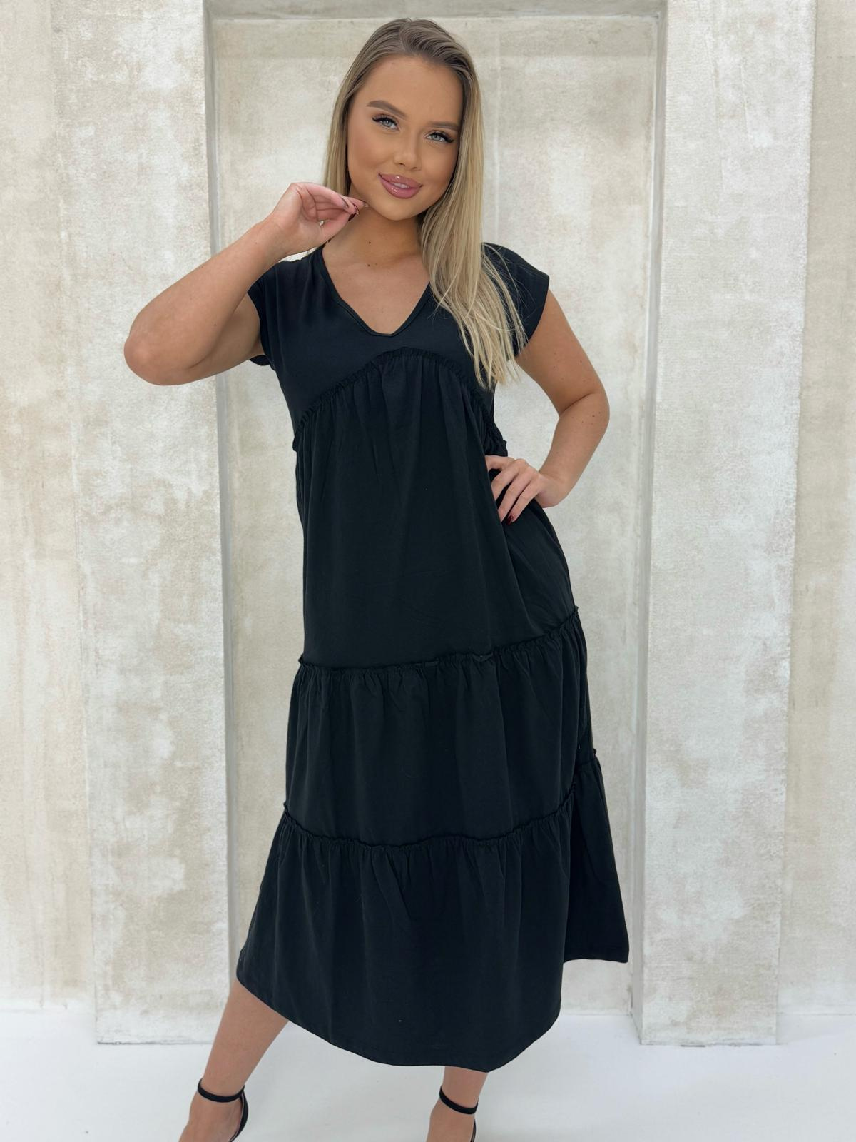 Edoti Frill maxi dress