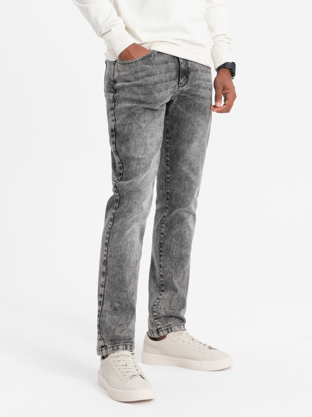 Ombre Men&#039;s denim pants STRAIGHT LEG - gray