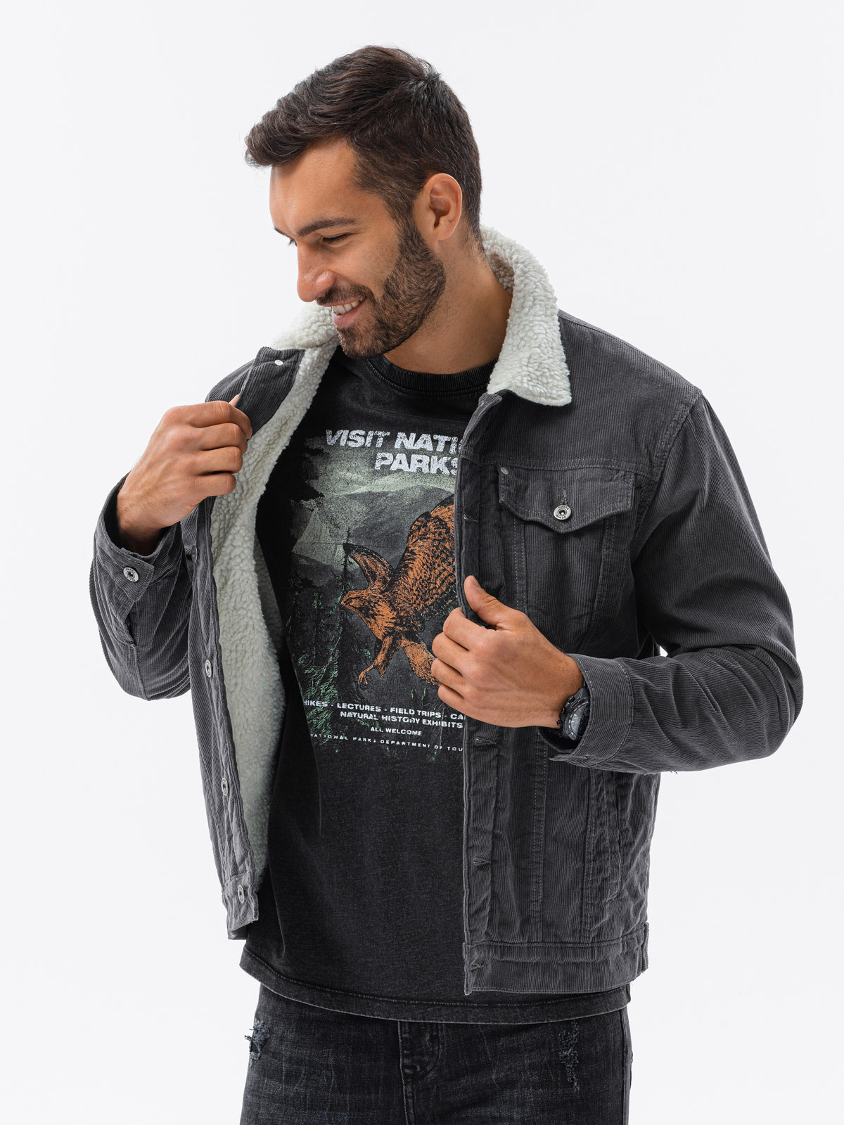 Ombre Men&#039;s mid-season jacket