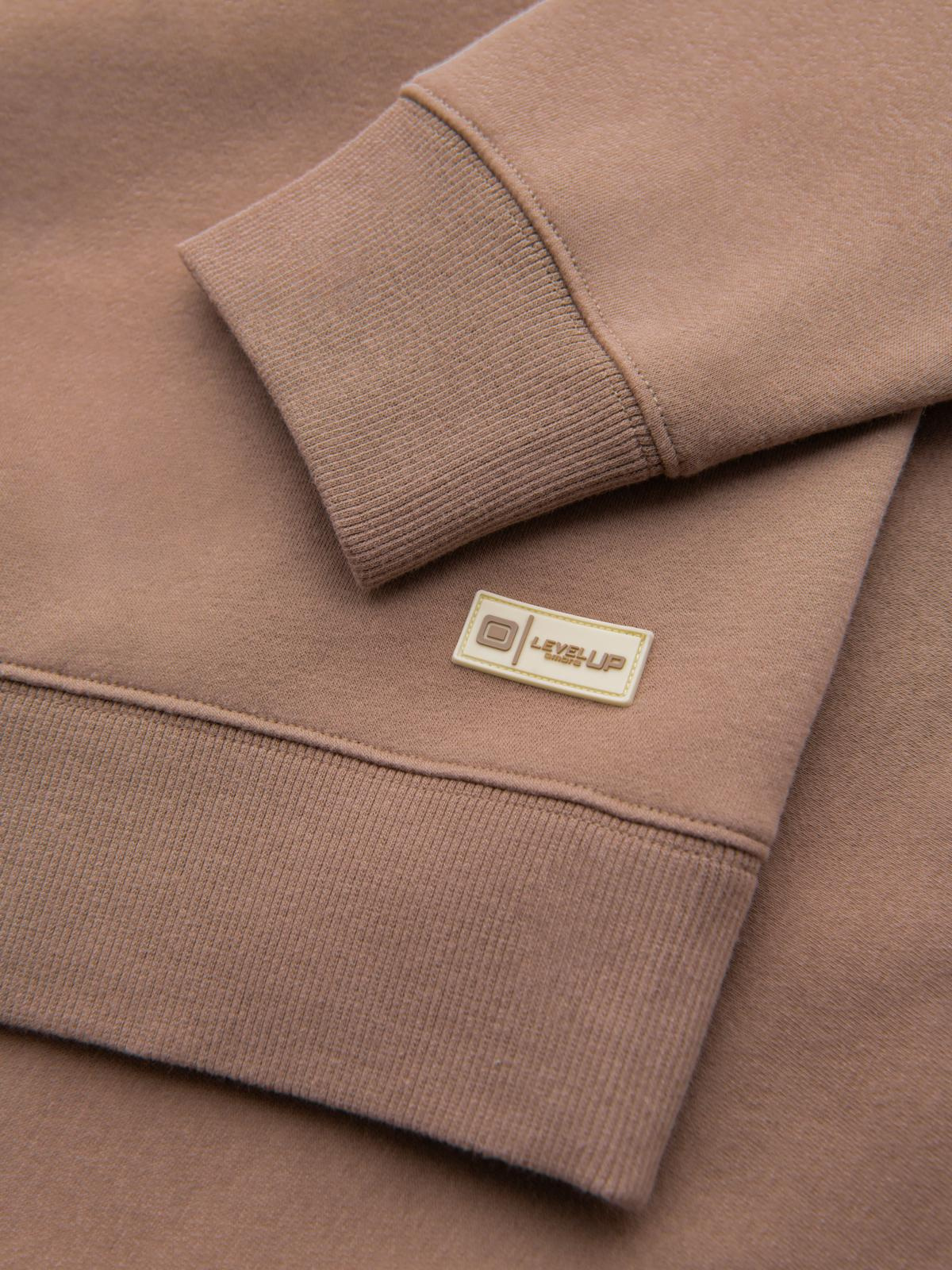 Ombre Classic unisex sweatshirt with round neckline - brown