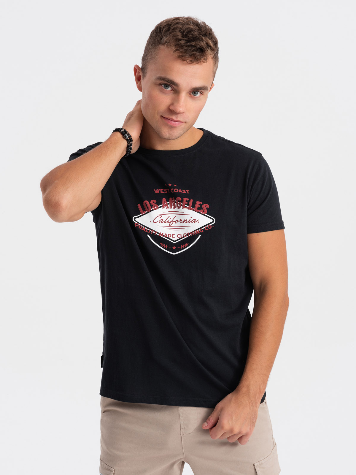Ombre Mens printed cotton t-shirt