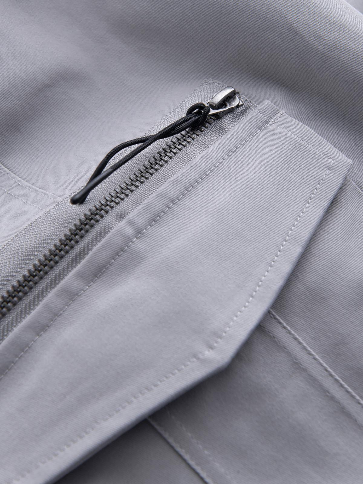 Ombre Men&#039;s STRAIGHT LEG cargo pants with triangle pocket pin - gray