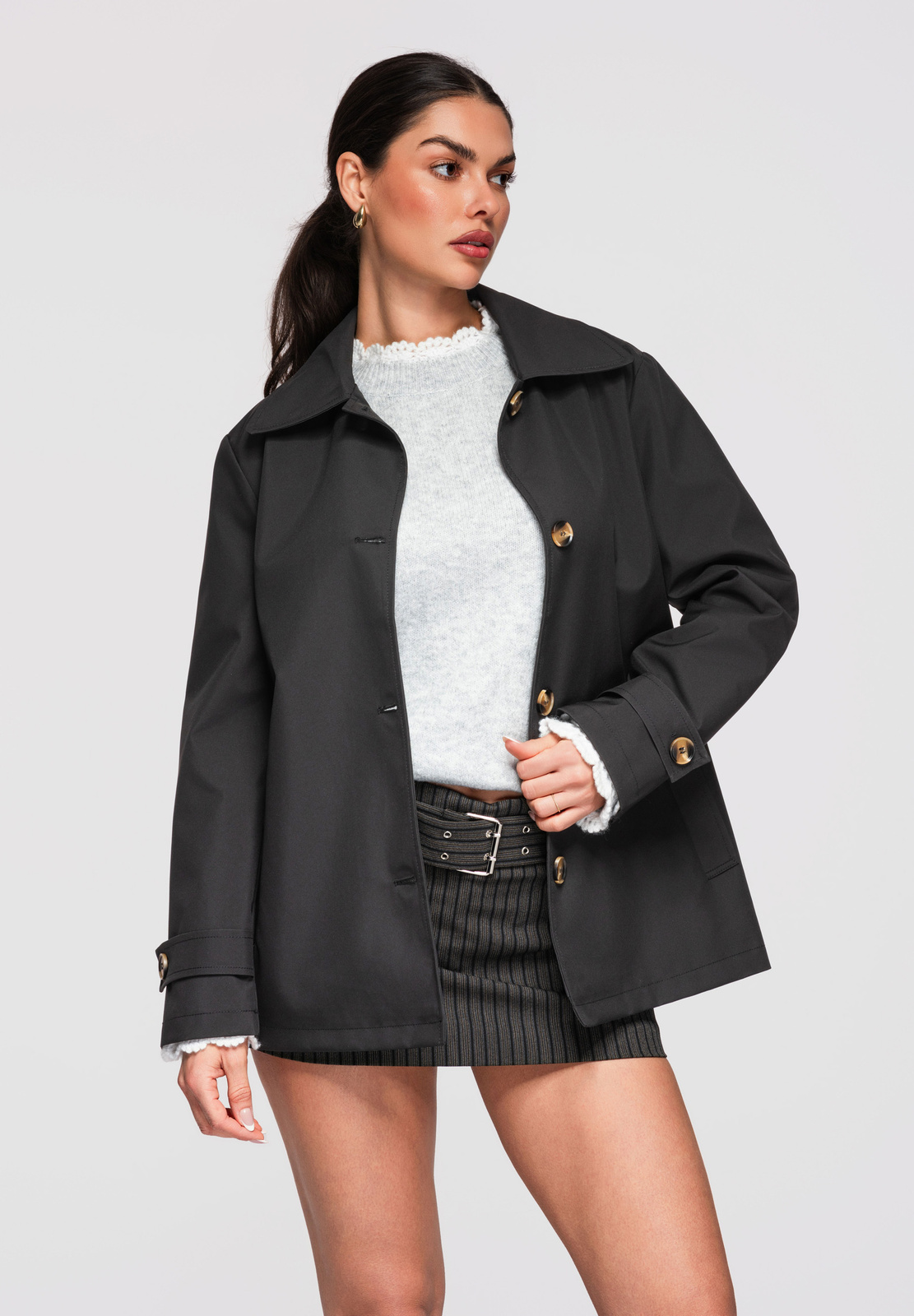 Дамско дълго вълнено палто LARICA