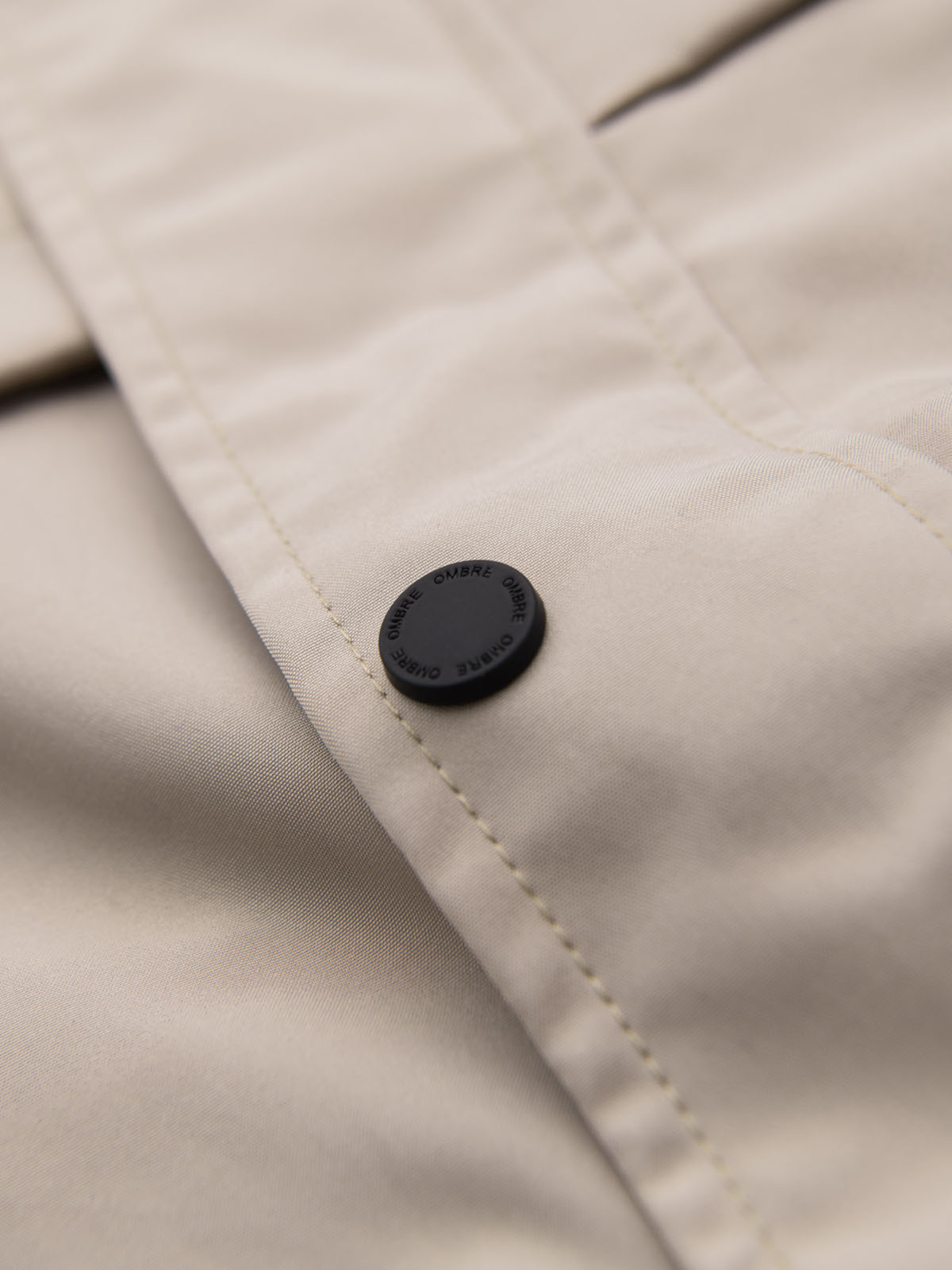 Ombre Functional men&#039;s transitional jacket with hood - beige