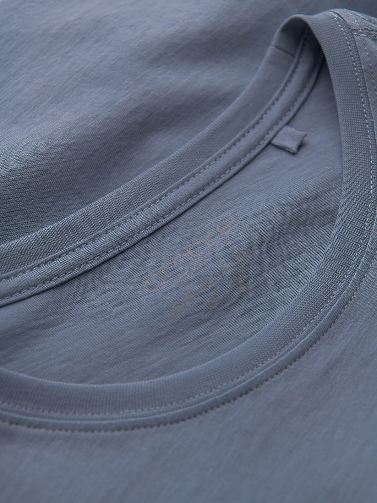 Ombre BASIC men's classic cotton T-shirt - dark blue