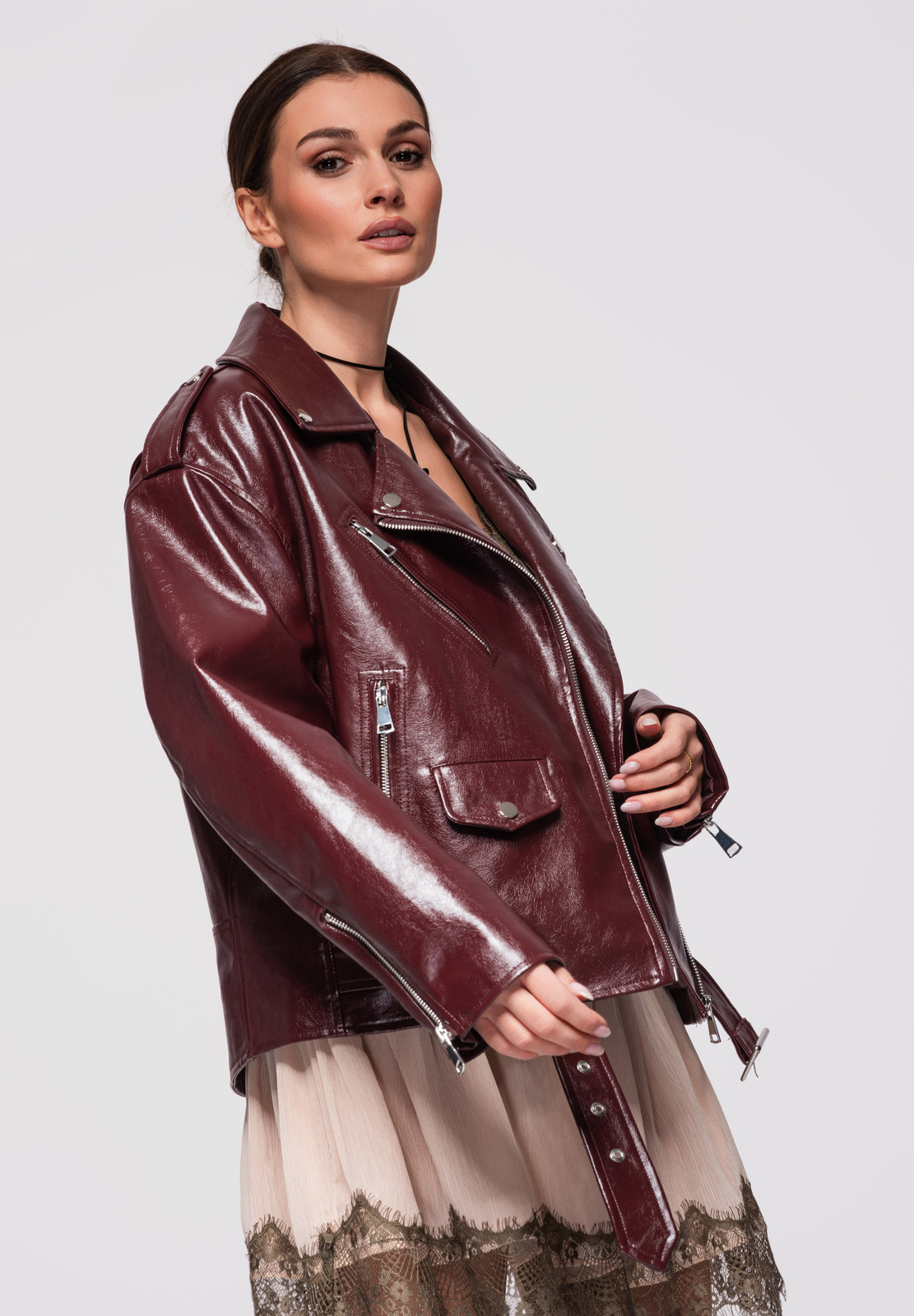 Dámska krátka oversize bunda LARICA