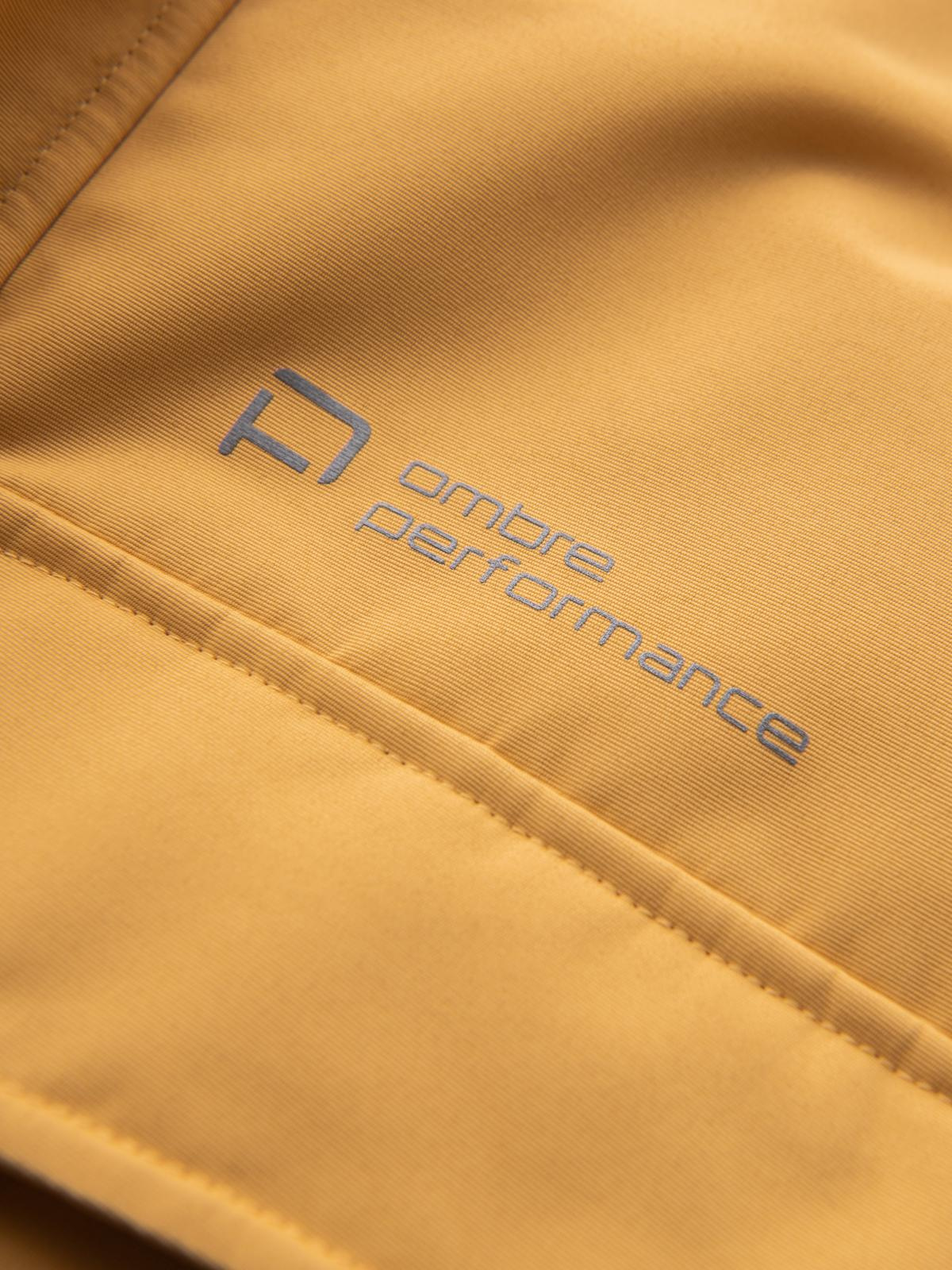 Ombre Men&#039;s long insulated jacket with reflective elements - yellow