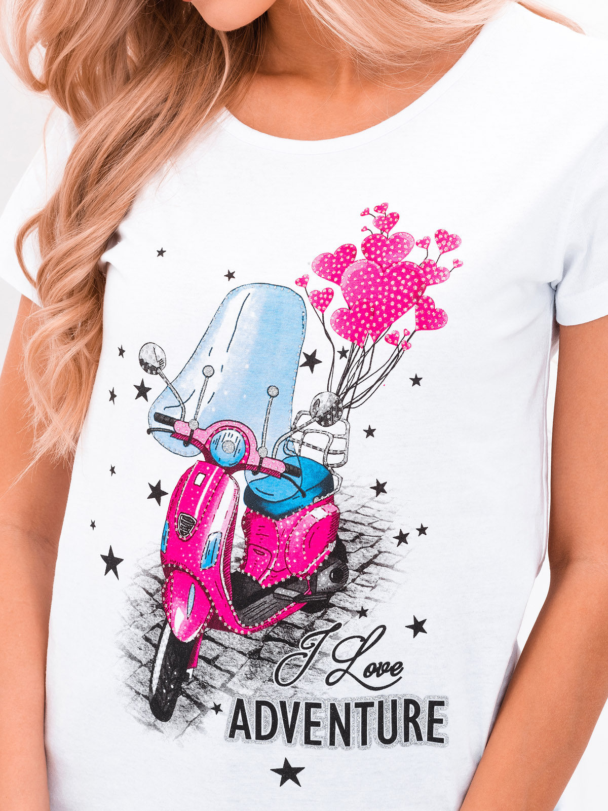 Edoti T-shirt damski z nadrukiem SL