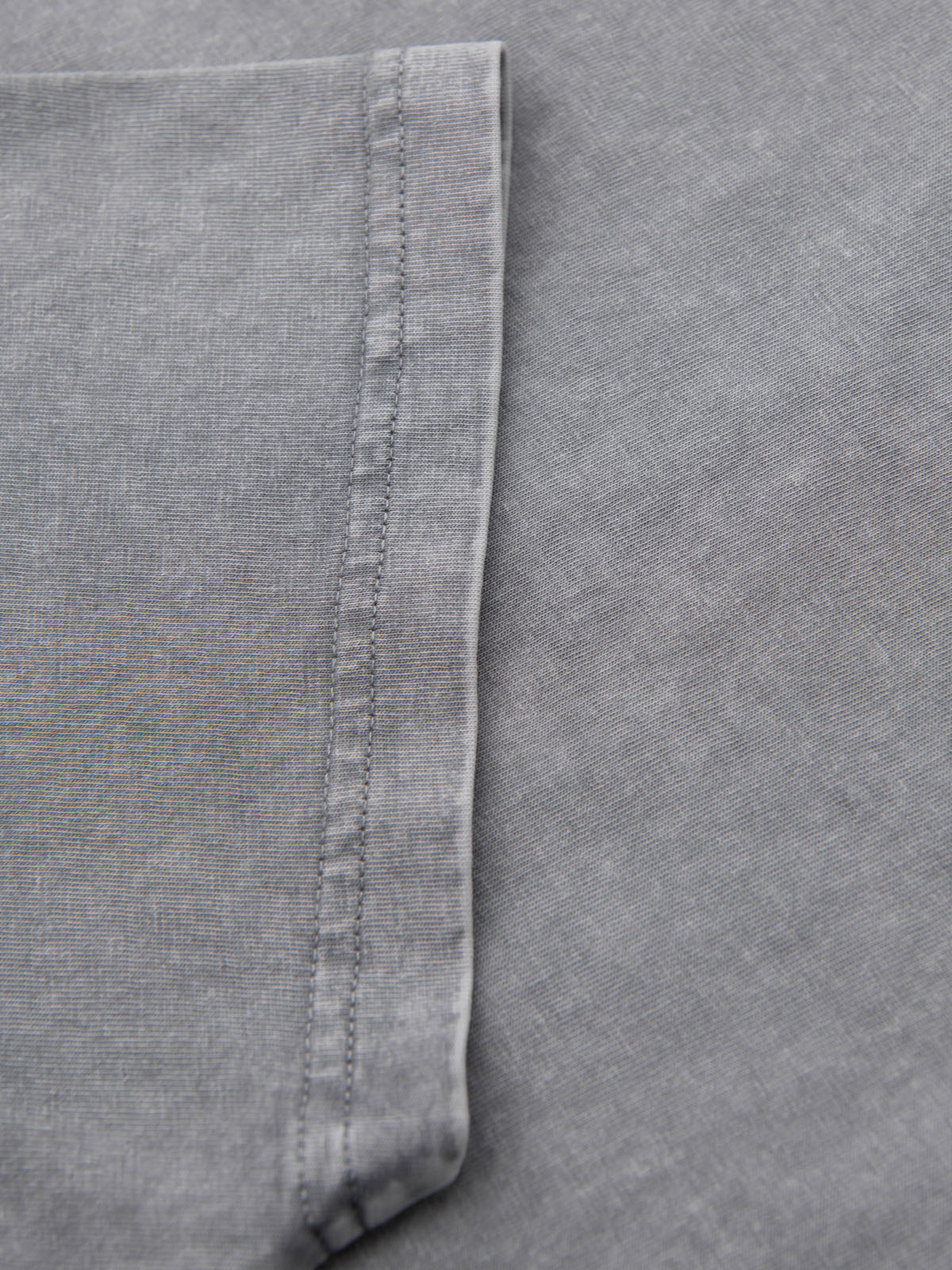 Ombre Cotton t-shirt printed on chest and back - gray
