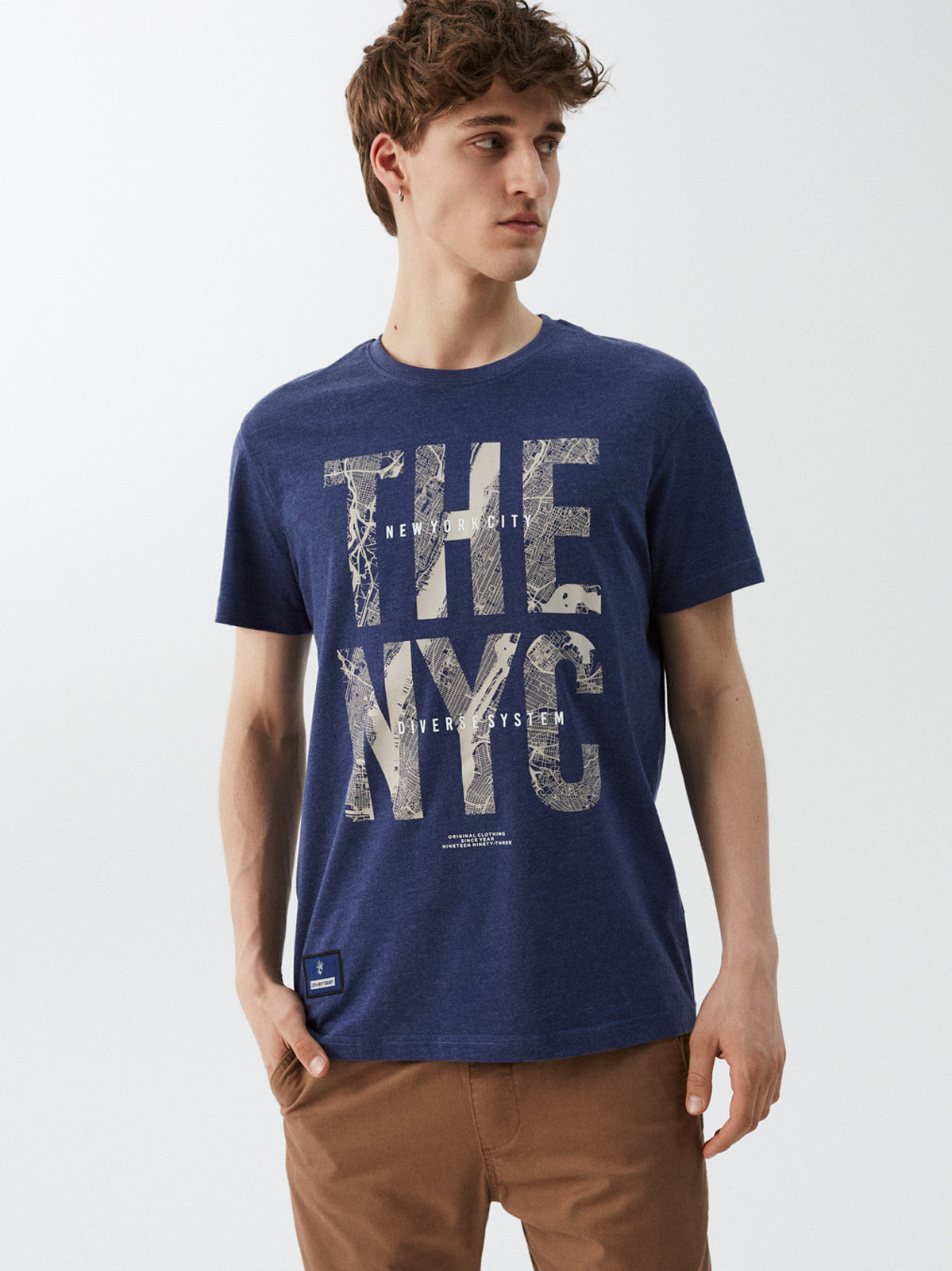 Levně Pánské tričko s potiskem NY CITY 01