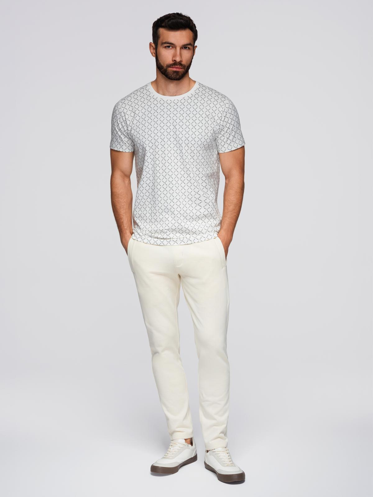 Ombre Men&#039;s sweatpants with unlined leg - cream