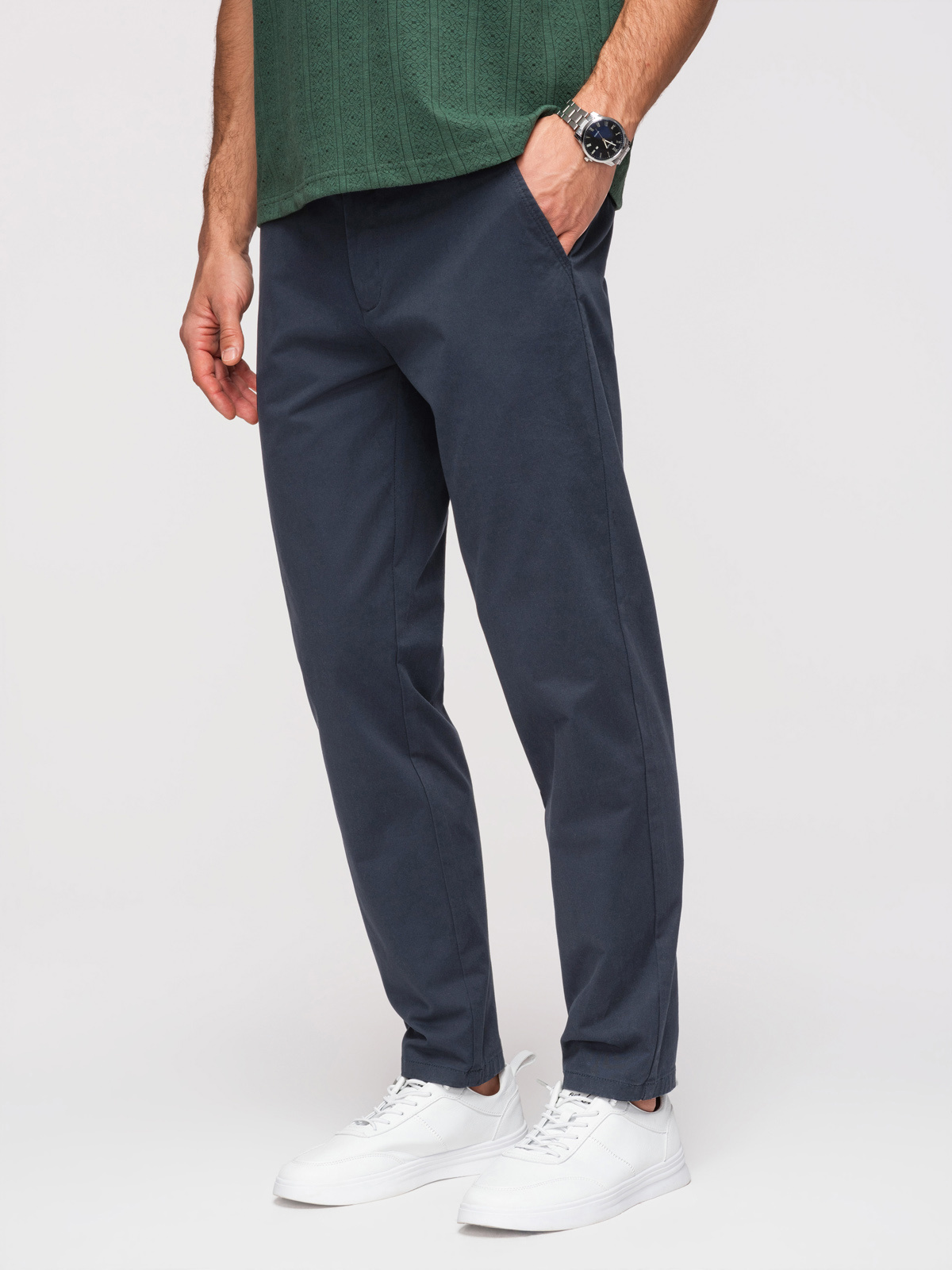 Pánske chino nohavice Ombre – modrá