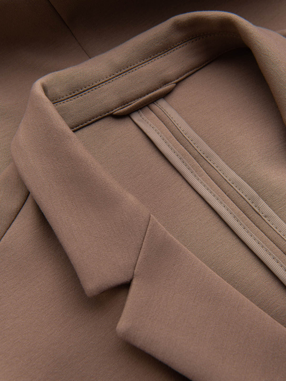 Ombre Men&#039;s jacket with patch pockets - dark beige