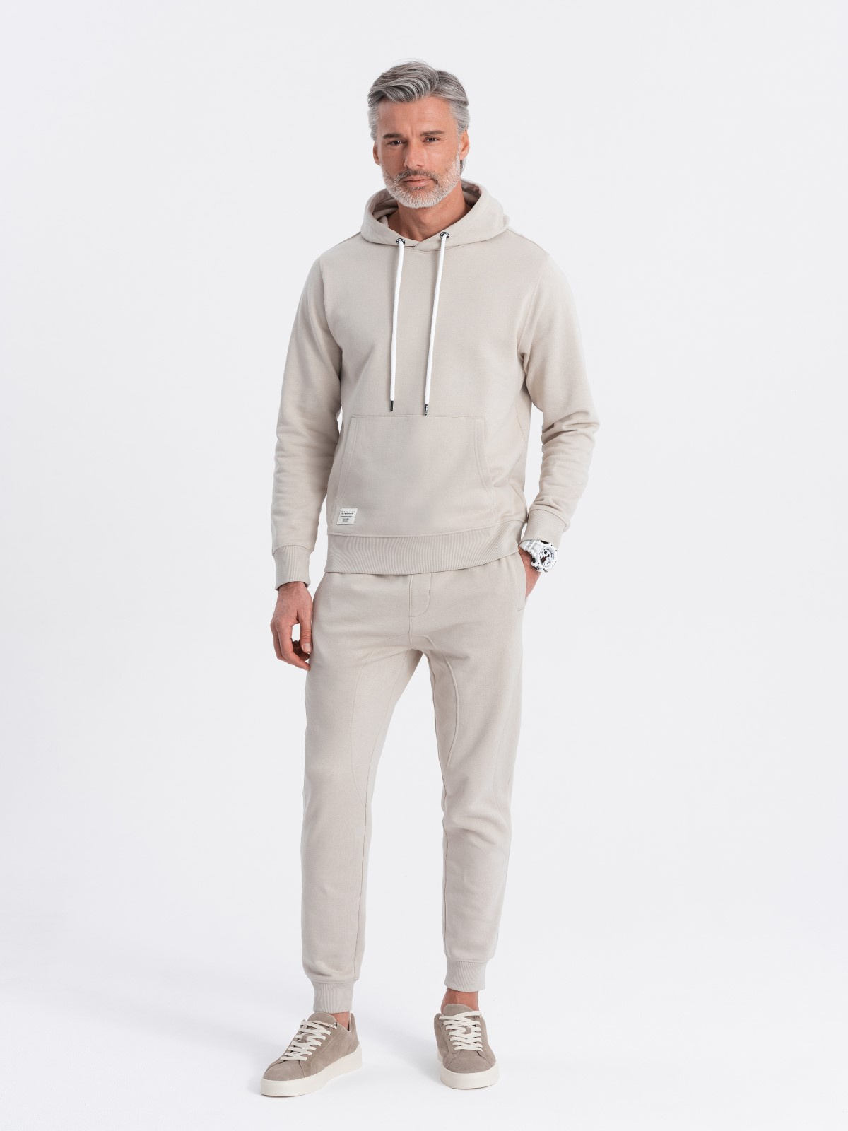 Ombre Men's tracksuit set kangaroo sweatshirt + jogger pants