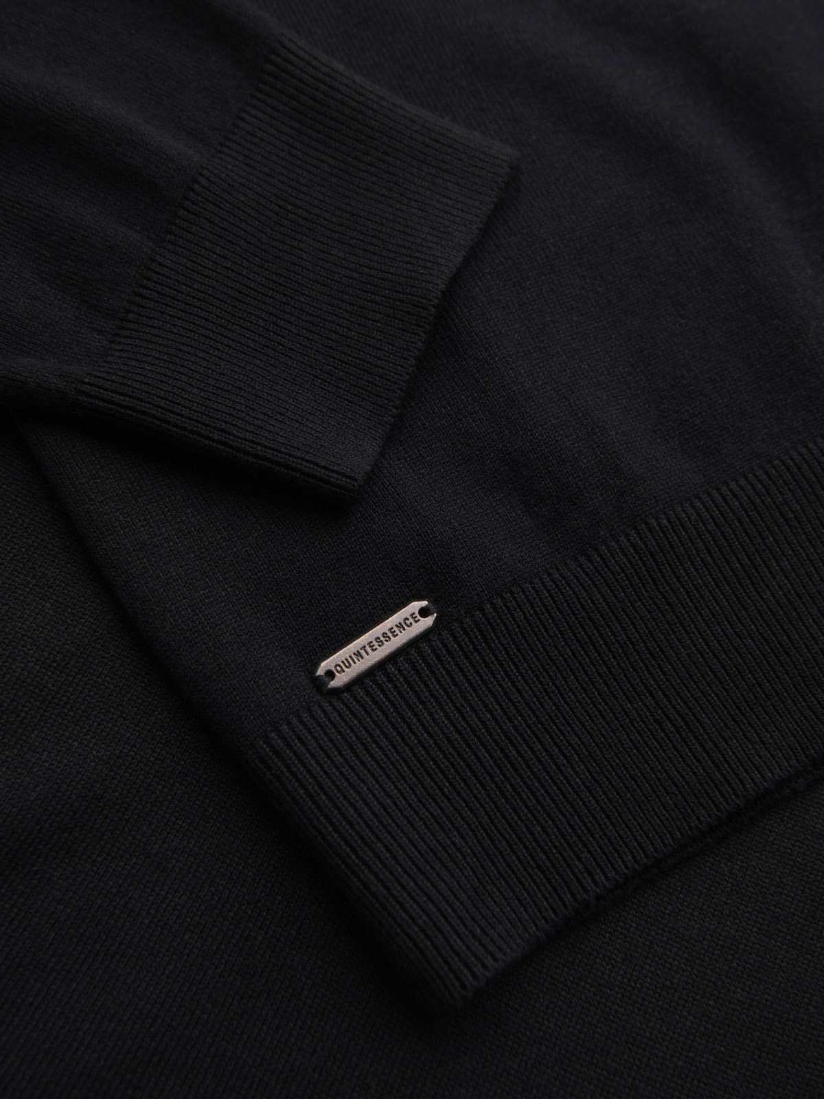 Ombre Monochrome knitted men&#039;s viscose cardigan - black