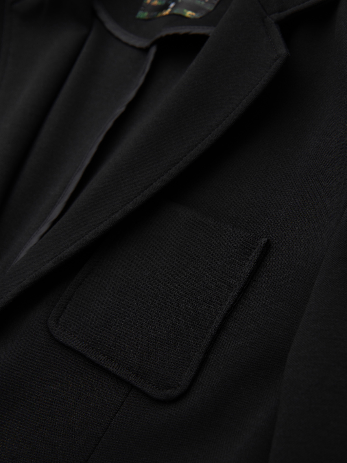 Ombre Men's SLIM knit jacket with subtle texture - black