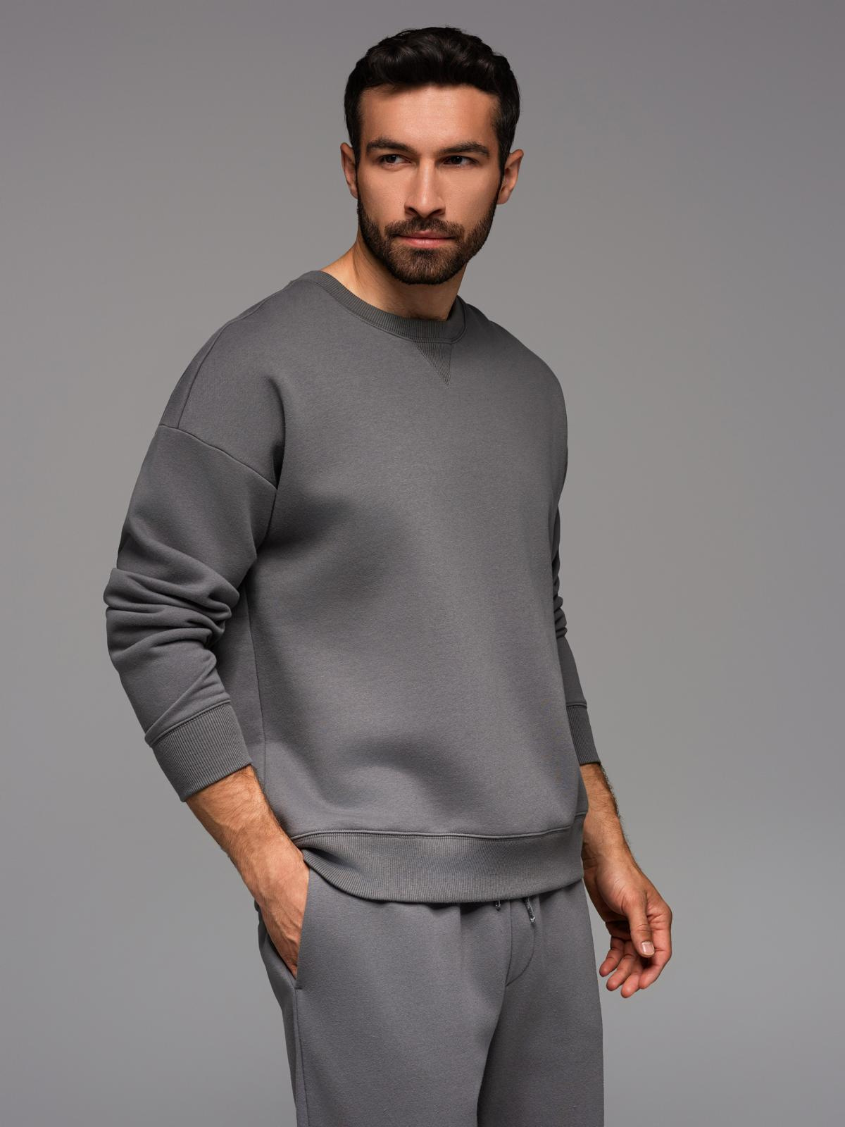 Ombre Unisex classic sweatshirt with round neckline - grey