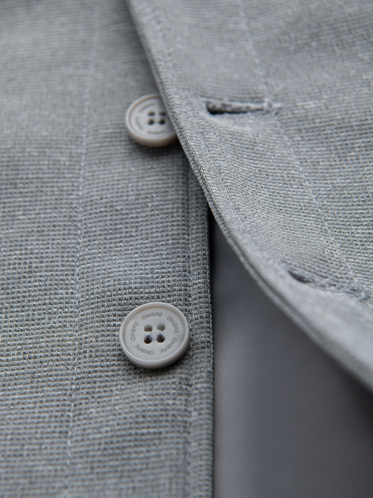 Ombre Fitted structured men&#039;s vest with patch pockets - grey melange