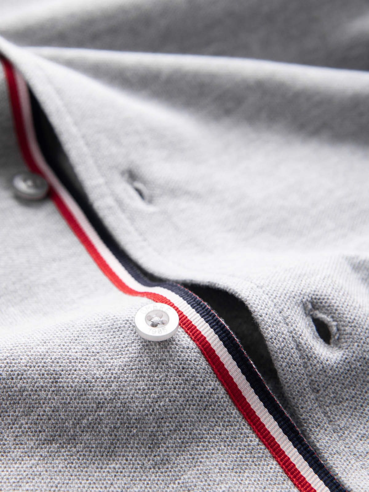 Ombre Men&#039;s cotton SLIM FIT shirt with collared collared shirt - grey