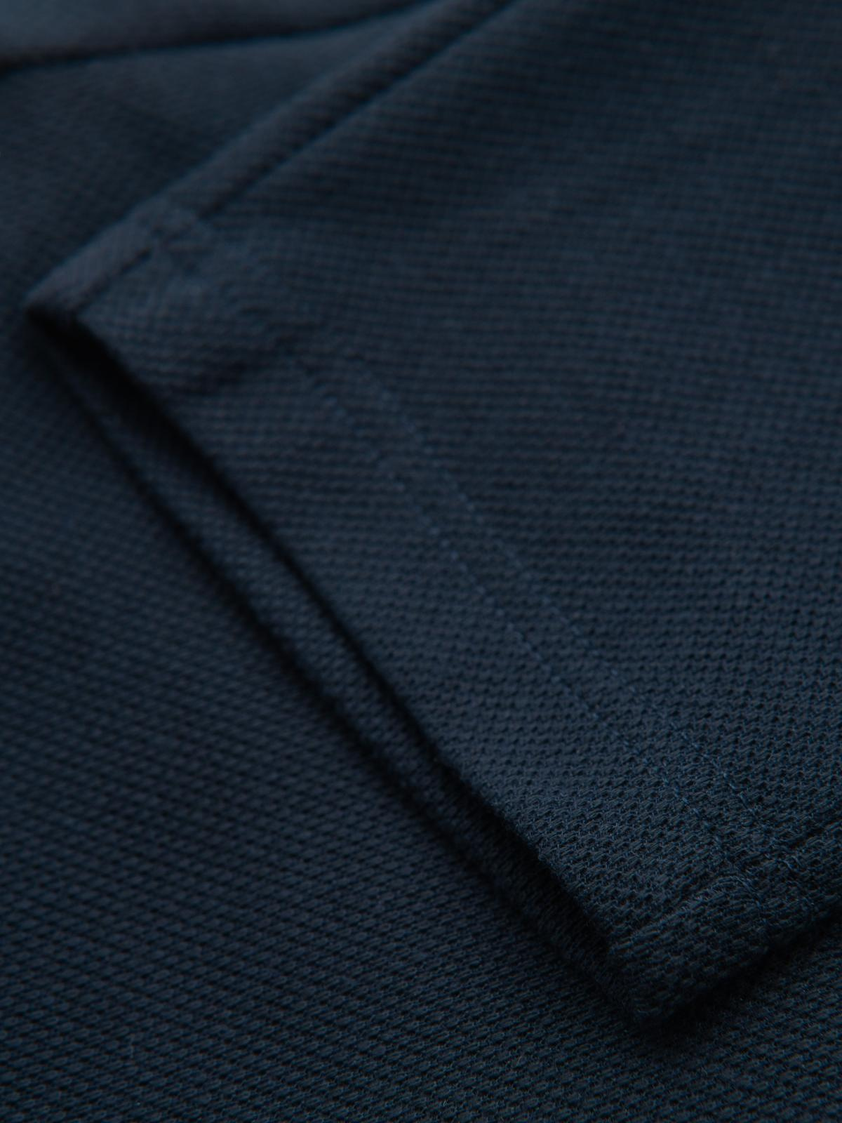 Ombre Men's knitted pants with elastic waistband - navy blue