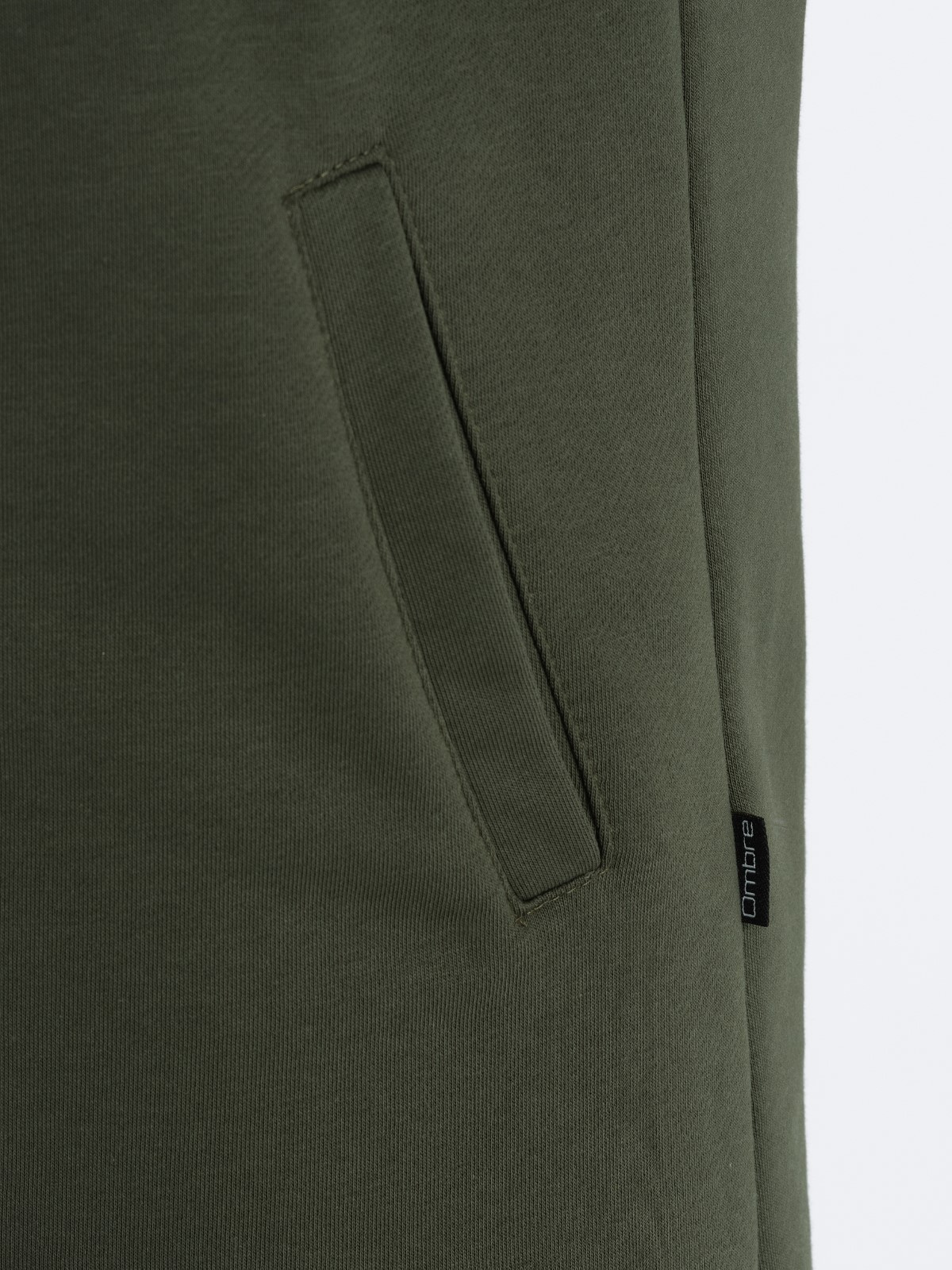 Ombre Asymmetrical men's sweatshirt with a spacious hood NANTES