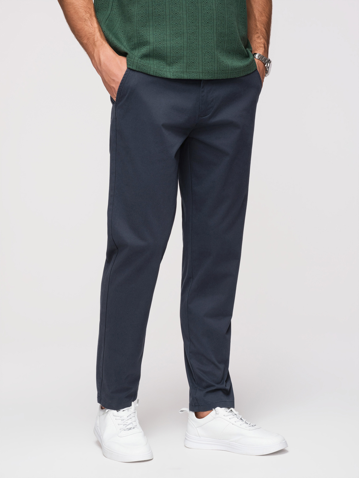 Pánske chino nohavice Ombre – modrá