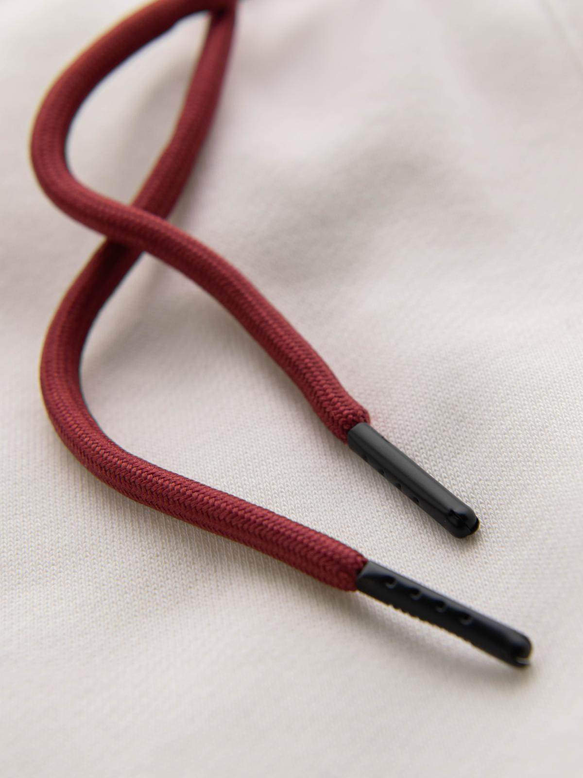 Ombre Men&#039;s sport jogger pants with stripes - cream