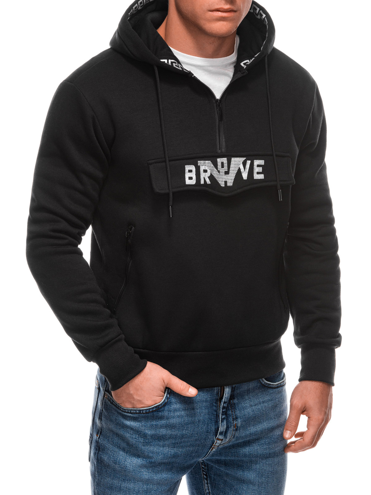 Edoti Mens zip-up sweatshirt