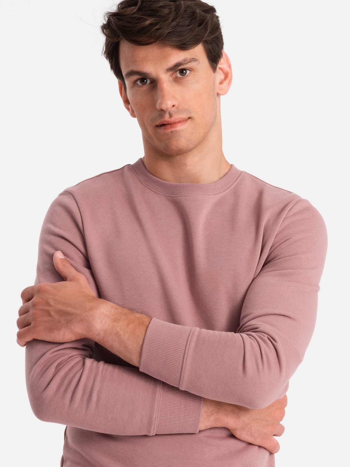 Ombre BASIC men's cotton sweatshirt set unbuttoned sweatshirt + joggers