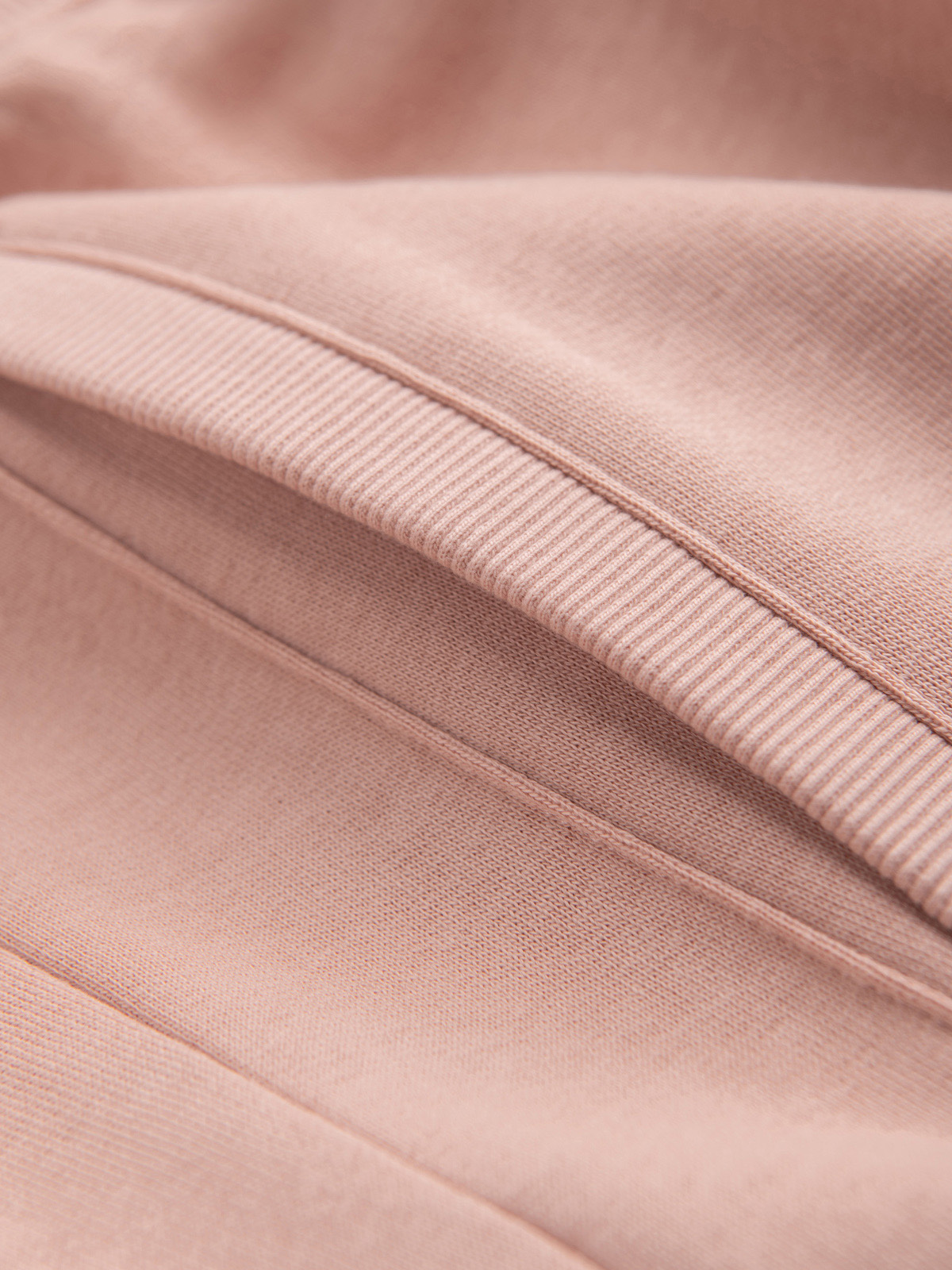 Ombre Men's knit shorts with drawstring and pockets - powder pink