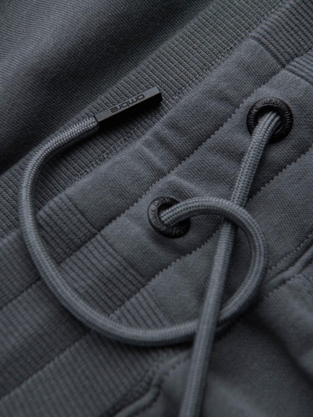 Ombre Men&#039;s BASIC cotton sweat shorts - graphite