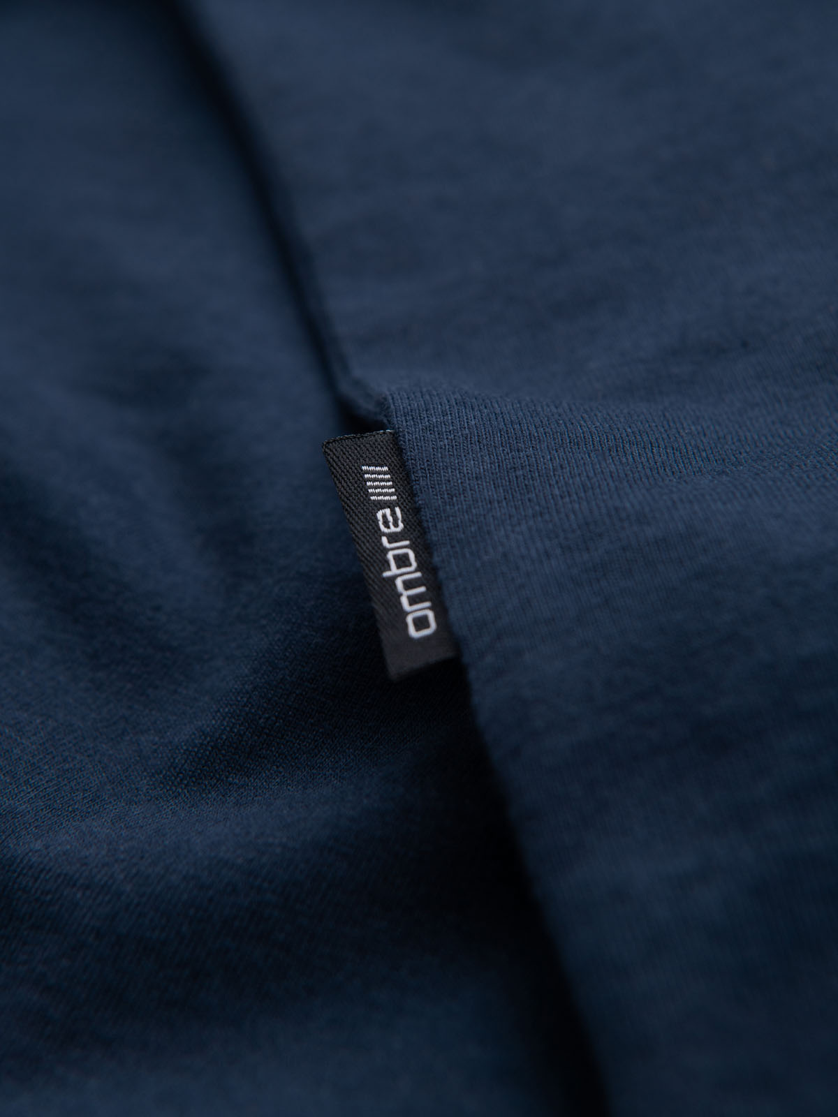 Ombre Classic BASIC men's cotton T-shirt - navy blue