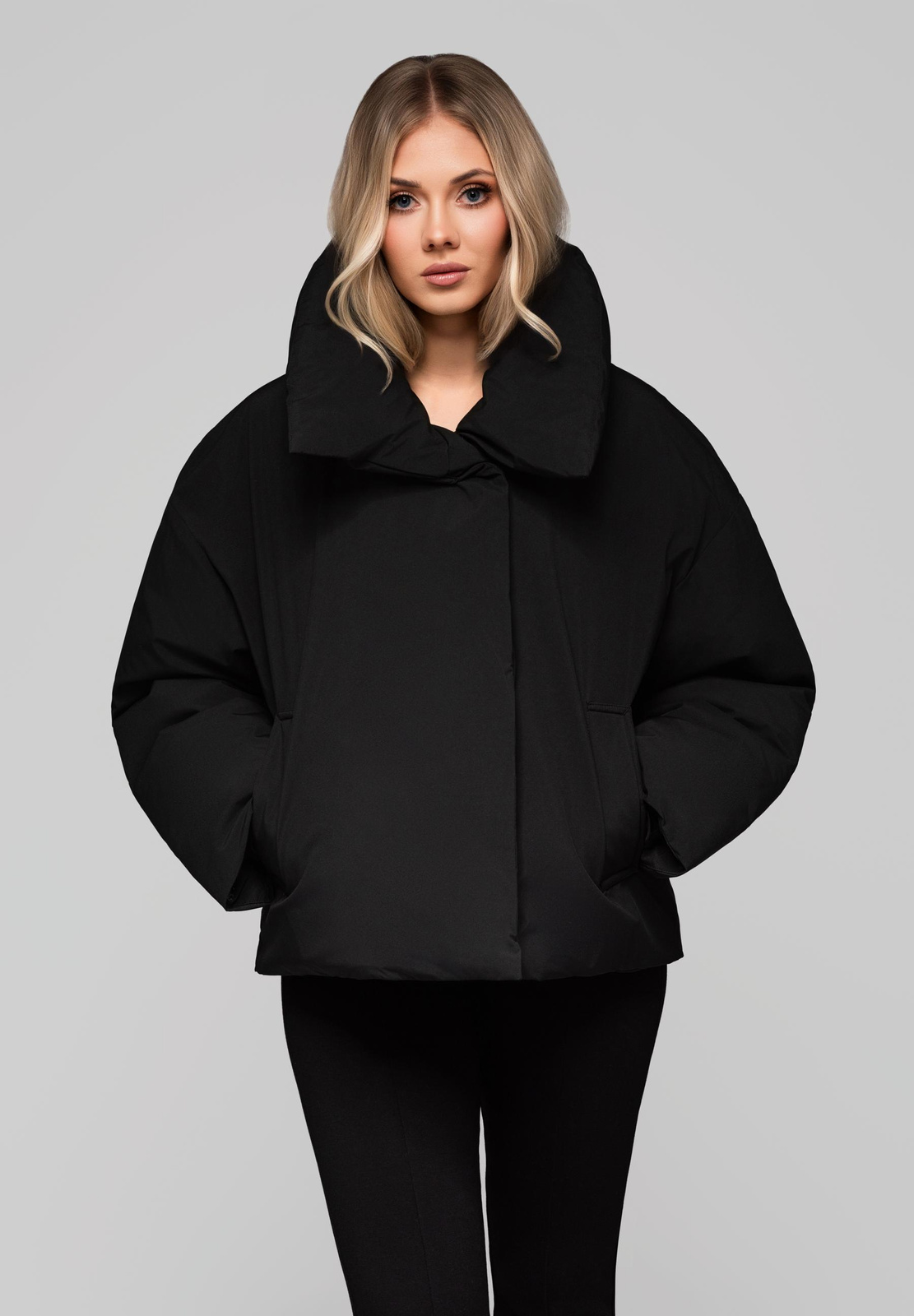 Edoti Women&#039;s quilted jacket with stand-up collar OW-JALP-0101 v1