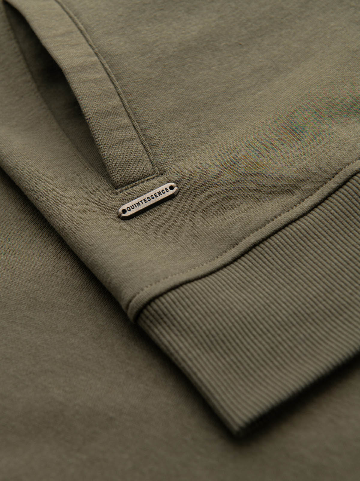 Ombre Cotton unbuttoned men&#039;s sweatshirt bomber - khaki