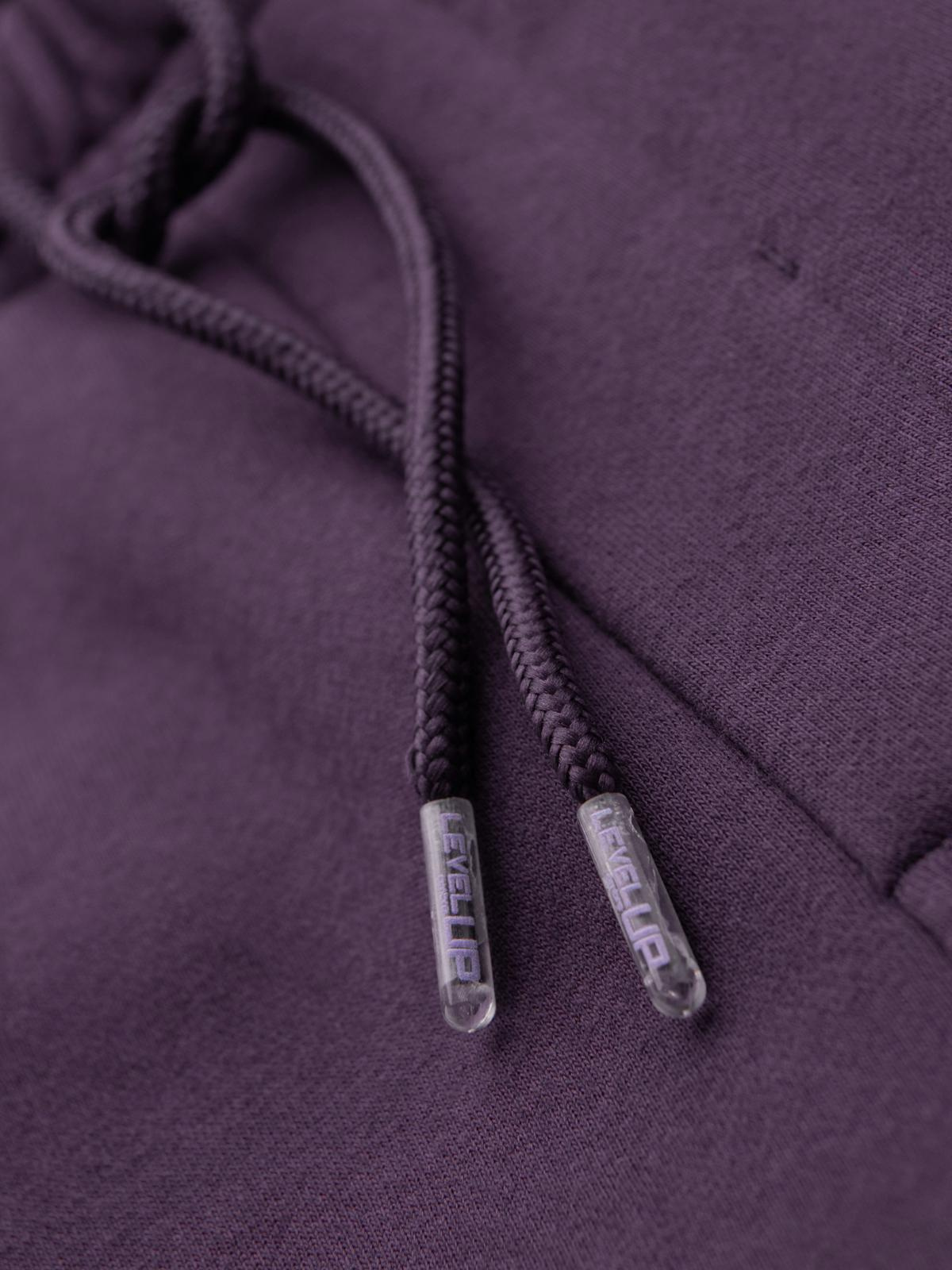 Ombre Unisex sweat shorts with drawstring waistband - purple