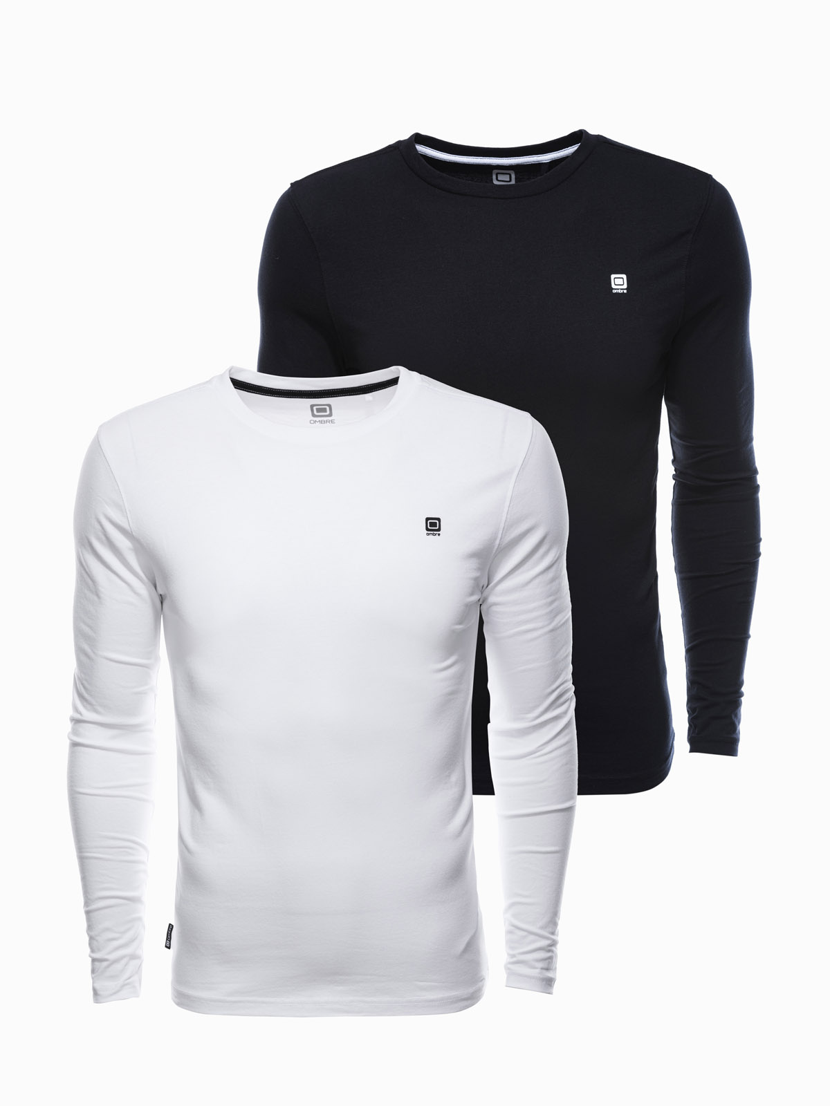 Ombre Mens longsleeve set with elastane - MIX 2
