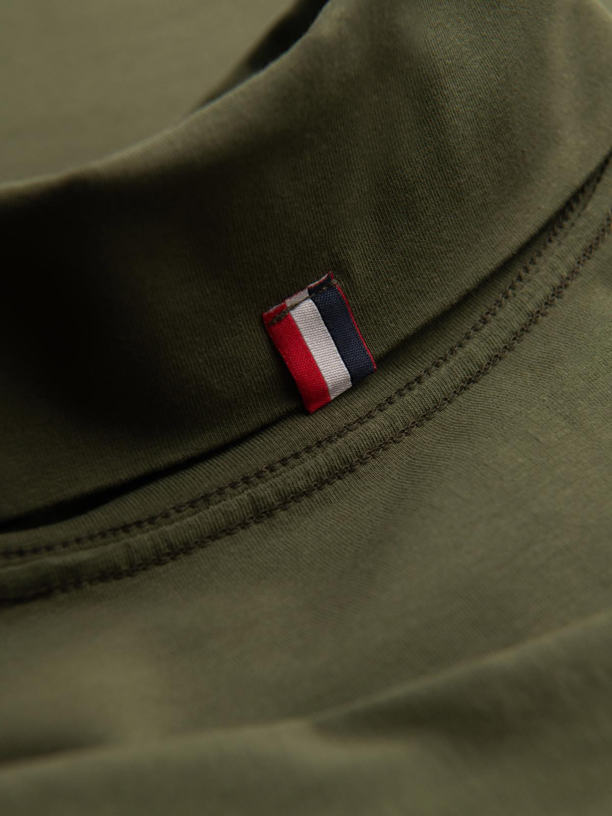 Pulover bărbătesc cu guler înalt Ombre - verde închis