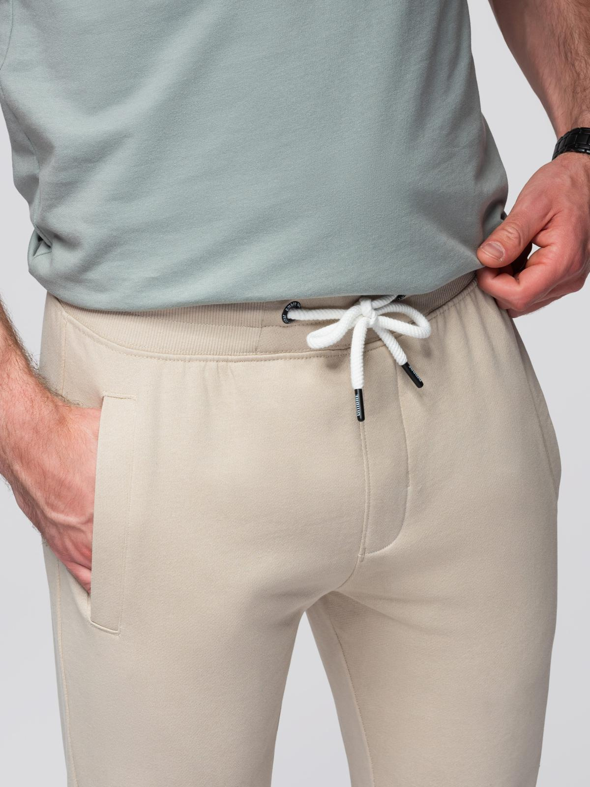 Ombre Men&#039;s sweatpants with unlined leg - light beige