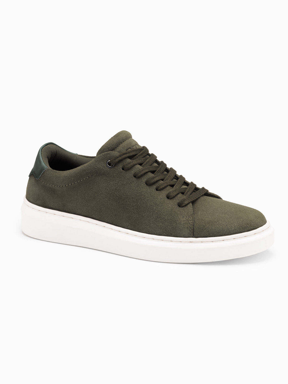 Ombre Men&#039;s classic soft suede sneaker shoes - dark olive