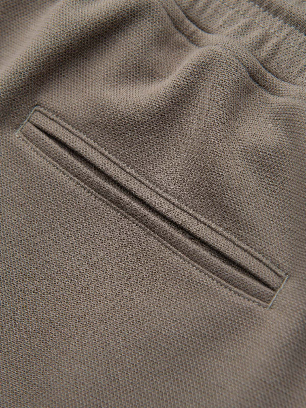 Ombre pánske štruktúrované šortky - khaki