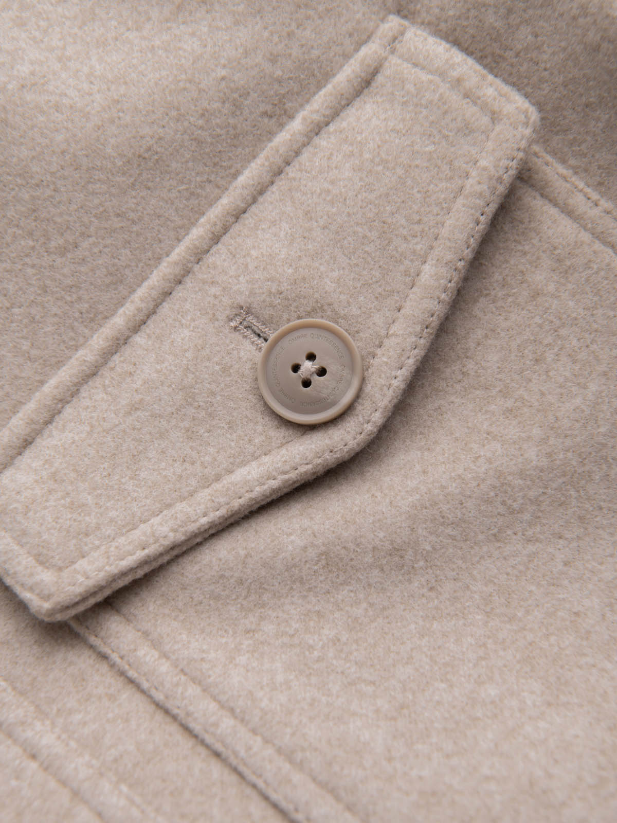 Ombre Men&#039;s lightweight fleece jacket with viscose - beige