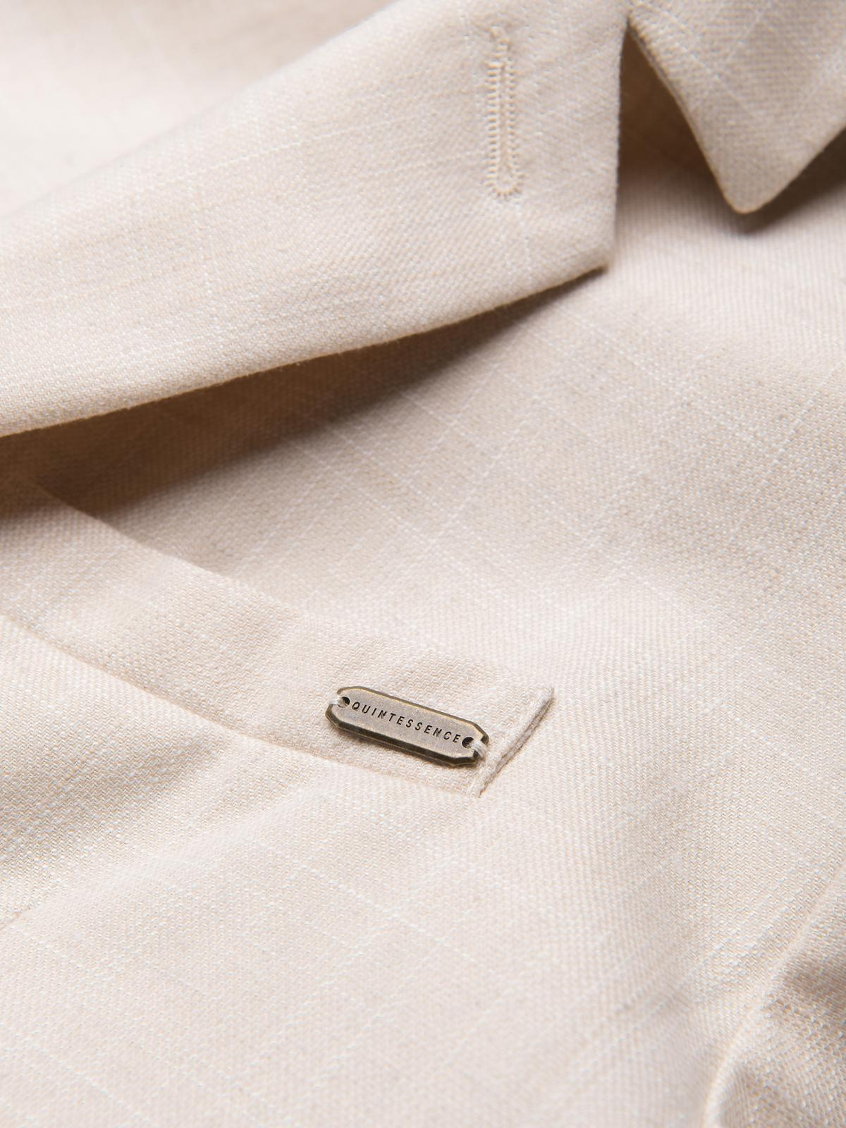 Ombre Men's REGULAR cut blazer with linen - cream