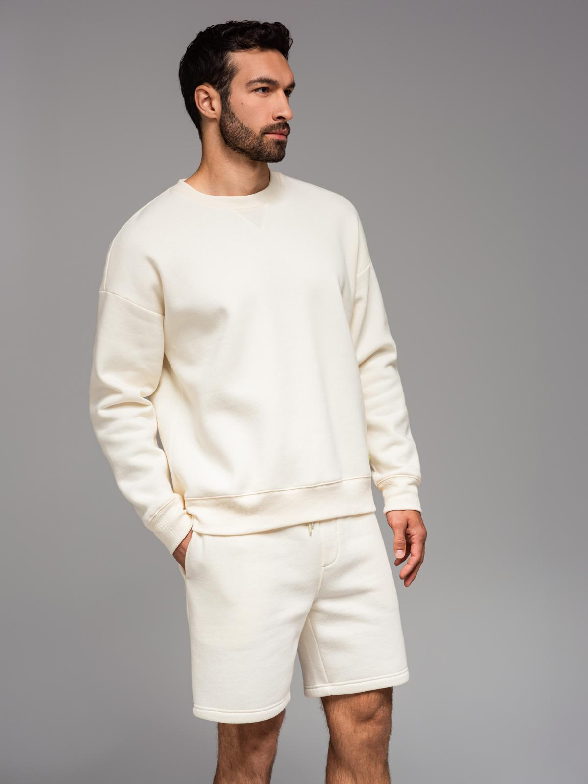Ombre Classic unisex sweatshirt with round neckline - cream