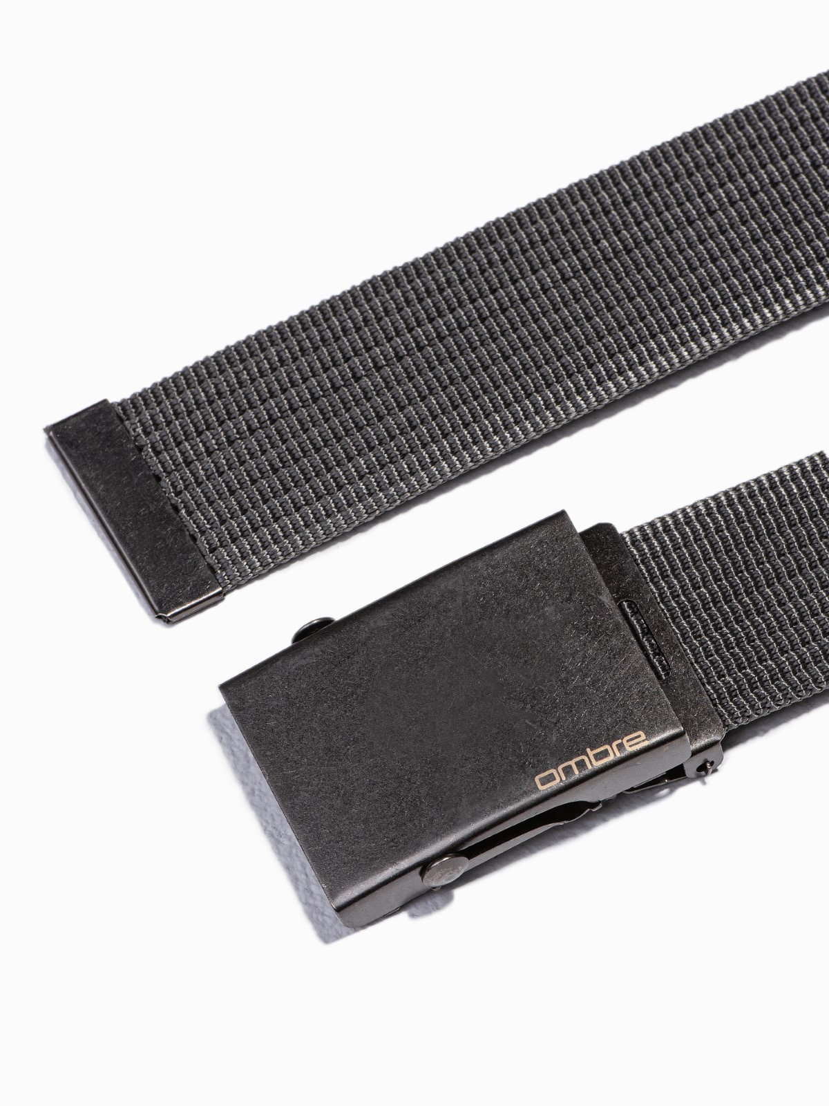 Ombre Men&#039;s belt with metal buckle